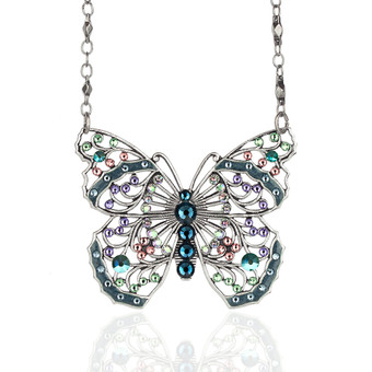 Anne Koplik No Blues Butterflies Necklace