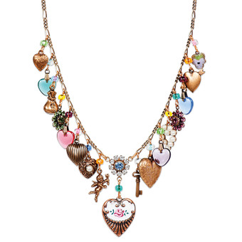 Anne Koplik All I Want Hearts and Charms Necklace