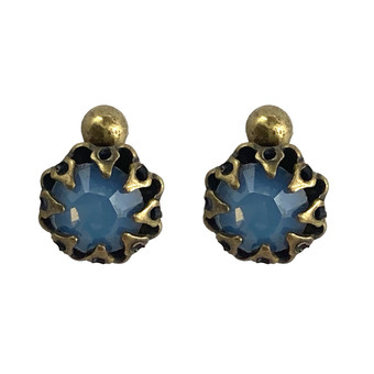 Michal Negrin Cute As A Button Crystal Stud Earrings