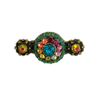 Michal Negrin Multicolor Ice cube Flower Brooch