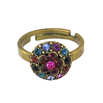 Michal Negrin Candy Rock Swarovski Crystal Adjustable Ring