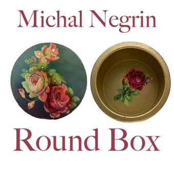 Michal Negrin Round Box Roses Jewellery Box