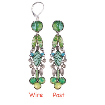 Ayala Bar Cartwheel Meadow Lime Earrings