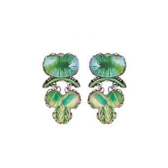 Ayala Bar Cartwheel Avocado Jam Earrings