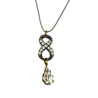 Michal Negrin Infinity With Tear Drop Necklace