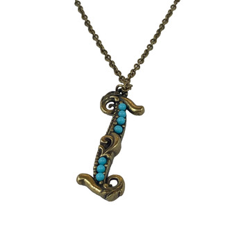 Michal Negrin Initial I Swarovski Crystals Necklace Michal Negrin Initial I Swarovski Crystals Necklace