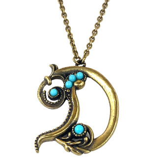 Michal Negrin Initial D Swarovski Crystals Necklace Michal Negrin Initial D Swarovski Crystals Necklace