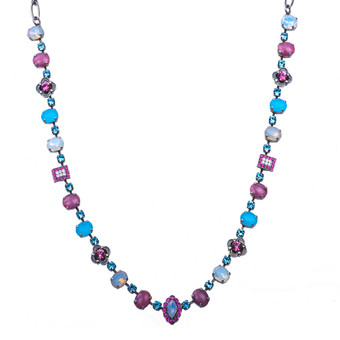 Mariana Oval and Round Necklace with Marquise Center in Banana Split - Preorder