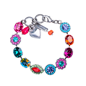 Mariana Lovable Oval and Cluster Bracelet in Rainbow Sherbet - Preorder
