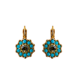 Mariana Lovable Rosette French Wire Earrings in Pistachio - Preorder