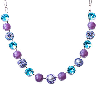 Mariana Extra Luxurious Cluster Necklace in Blue Moon - Preorder