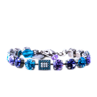 Mariana Must-Have Cluster and Pave Bracelet in Blue Moon-SP