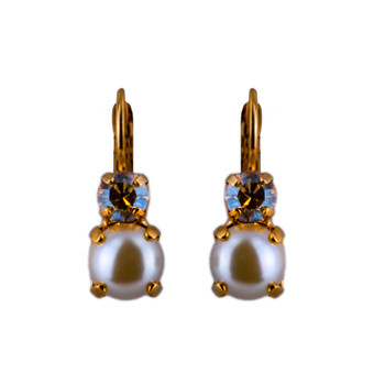 Mariana Must-Have Double Stone French Wire Earrings in Cookie Dough - Preorder