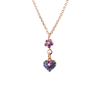 Mariana Flower Heart Pendant in Romance - Preorder