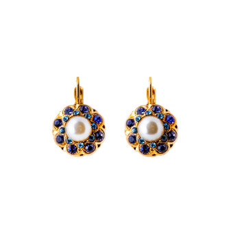 Mariana Cluster French Wire Earrings in Blue Moon - Preorder