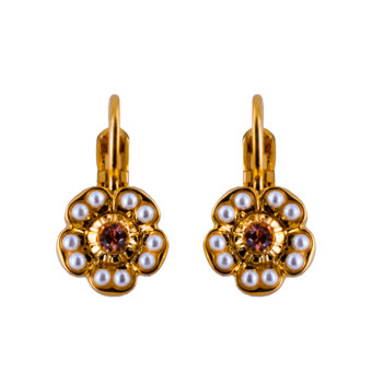 Mariana Petite Cosmos French Wire Earrings in Cookie Dough - Preorder