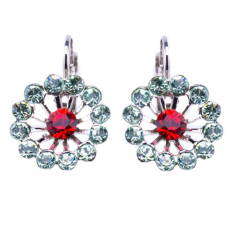 Mariana Extra Luxurious Dahlia Leverback Earrings in Enchanted - Preorder