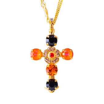 Mariana Flower Cross Pendant in Magic - Preorder