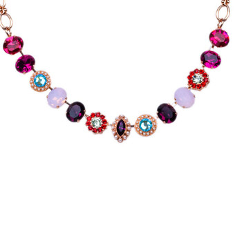 Mariana Oval Cluster Necklace in Enchanted - Preorder