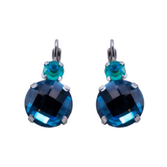 Mariana Extra Luxurious Double Stone Leverback Earrings in Fairytale - Preorder