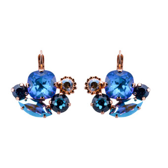 Mariana Mixed Element Cluster Leverback Earrings in Fairytale - Preorder
