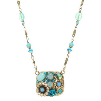 Michal Golan Viridian Square Necklace Michal Golan Viridian Square Necklace