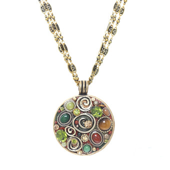 Michal Golan Evergreen Large Circle Necklace