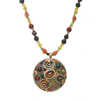 Michal Golan Evergreen Large Circle Necklace II