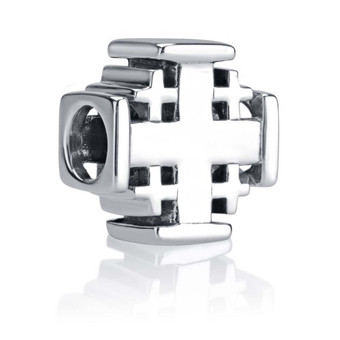 925 Sterling Silver Jerusalem Cross Charm