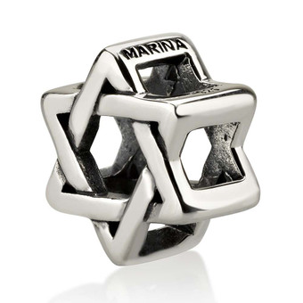 Star of David  Intertwined Triangles Charm