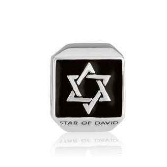 Star of David Blackened Oxidized Charm