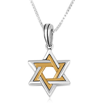 925 Sterling Silver Pendant in a form of Star of David
