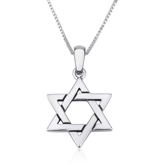 Star Of David pendant in 925 Sterling Silver