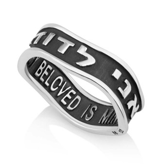 Blacken Oxidized Ring Based Polished Finish Ani Ledodi