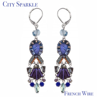 Ayala Bar City Sparkle Purple Punch Earrings