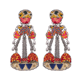 Ayala Bar Embroidered Dream Boho Babe Earrings