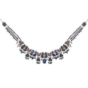 Ayala Bar Obsidian Shadow Wave Choker Necklace