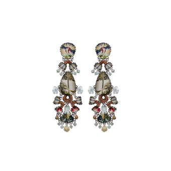 Ayala Bar Neptunes Garden Azure Leaf Earrings