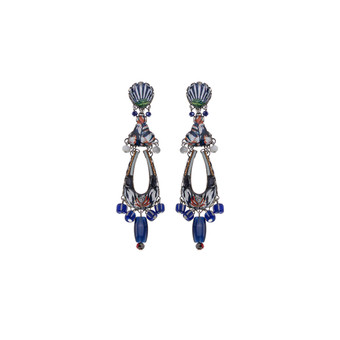 Ayala Bar Blue Domes Architect Blue Earrings