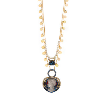 Roman Holiday Gold Coin Promenade Necklace
