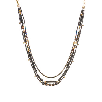 Midnight Lava Volcano Chic Necklace