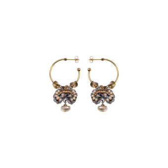 Ayala Bar Drops of Gold Gold Dust Hoop Earrings