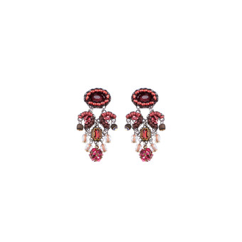 Ayala Bar Mulled Wine Garnet Hour Earrings