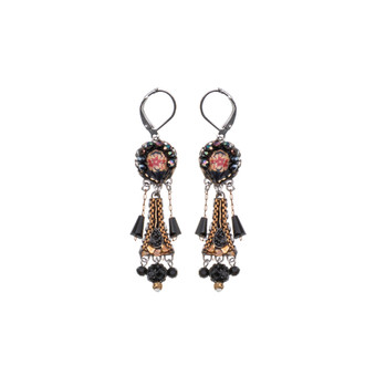 Ayala Bar Obsidian Night Dark Matter Earrings