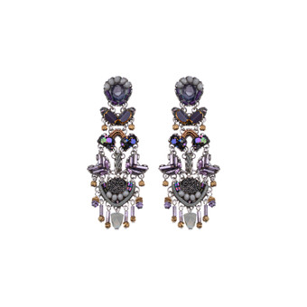 Ayala Bar Purple Passion Plum Blossom Earrings