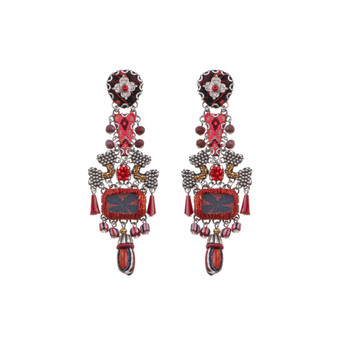 Ayala Bar Crimson Fire Fire Ritual Earrings