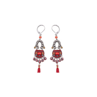 Ayala Bar Crimson Fire Chili and Charm Earrings