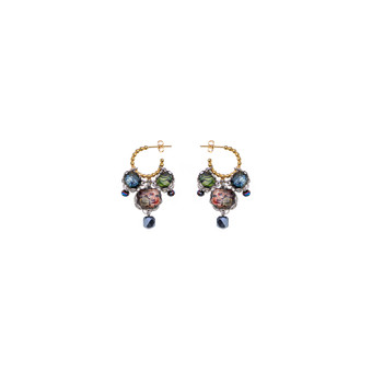 Ayala Bar Mystic Lantern Iridescent Hoop Earrings