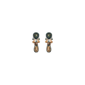 Ayala Bar Prism Scarab and Seed Earrings