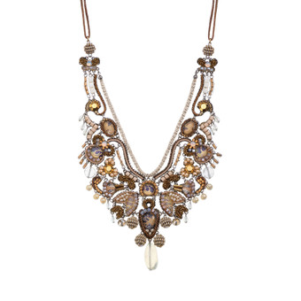 Ayala Bar Drops of Gold Golden Throne Necklace